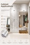 Self Adhesive White Marble Patterned Pvc Covering Foil Countertop Table Cabinet 60X100Cm - 4