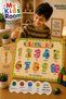 4-Piece Wooden Puzzle Set Educational Learning Find and Match Puzzle Fruits Numbers Shapes Professions - 4