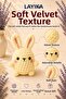Velvet Marshmallow Rabbit Knitting Kit – Amigurumi Making Set with Video Guide M09 - 5