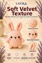 Velvet Marshmallow Rabbit Knitting Kit – Amigurumi Making Set with Video Guide M06 - 5