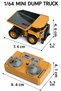 1/64 Mini Dump Rc Truck with Remote Control Metal Alloy 8 Channel Toy Truck Engineering Vehicle 7cm - 2