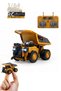 1/64 Mini Dump Rc Truck with Remote Control Metal Alloy 8 Channel Toy Truck Engineering Vehicle 7cm