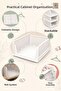 Orvena Folding Sliding Shelf Organizer In-Closet Clothing Accessory Organizer Multi-Purpose Storage Rack Single - 2