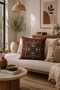 Sahara Bloom Medallion Patterned Set of 2 Double-Sided Decorative Throw Pillow Covers - 2