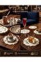 Premium Set of 6 Cocktail and Coffee Presentation Napkins with Cross-Stitch Embroidery - 4