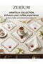 Premium Set of 6 Cocktail and Coffee Presentation Napkins with Floral Embroidery - 5