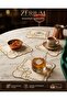 Premium 6-Piece Cocktail and Coffee Presentation Napkins with Sim Embroidered Butterfly Motif - 4