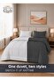 Stripe Reversible Comforter Set- Ultra Soft Microfiber Fabric, Soft Siliconized Fiber Filling - 2