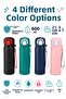 Siply Water Bottle 600 ml Water Bottle 304 Stainless Steel Children's Water Bottle with Dual Drinking Modes and Locking Lid - 4