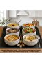 6 Pieces 12 cm Bowl Unbreakable Melamine Soup Bowl Sauce Bowl Compote Bowl (12 cm)