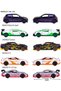 Limited Edition 10, 5 Model Cars (Renault, Porsche, Nissan, Bugatti, Chevrolet) - 3