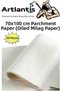 Parchment Paper Milage Paper 70x100 cm 20 Pieces of Oily Drawing Paper Parchment Thin Copy Paper - 2