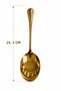 Gold Color Metal Serving Spoon – Stylish Design for Stewing, Serving Food, and Presenting Dishes 25.5 cm - 2