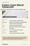 Linen Cotton Tablecloth Washed Plain Woven - 3