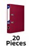 20 Narrow Plastic Folders A4 Folders