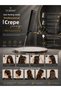 Hair Separating Handle Professional Crepe Comb Metal Tip Hairdresser Comb - 2