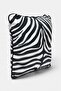 Zebra Patterned Velvet Textured Cushion Cover 43X43Cm Tphaw27Kkk00010 - 4