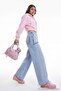 Açık Mavi Bel Detaylı Düşük Bel Wide Leg Jeans TWOAW27JE00160 - 4
