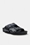 Black Double Striped Men's Slippers - 2