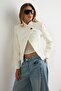 Beyaz Tüvit Blazer Ceket TWOAW27BC00013