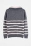 Grey-Beige Regular/Normal Cut Striped High Neck Knitwear Sweater Tmnaw27Kz00010 - 9
