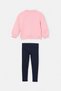 Pembe Pamuklu Kalın/İçi Polarlı Kız Çocuk Örme Sweatshirt ve Tayt Alt - Üst Takım TKDAW26AU00012 - 9