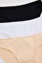 Black-White-Tan 3-Piece Cotton Classic Knitted Panties Thmaw27Ku00036 - 2