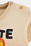 Brown Printed Knitted Bottom - Top Set Tkdss26Au00105 - 6