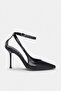Black Lacing Detailed 9 cm Women's Classic Heeled Shoes Takaw27To00012 - 3