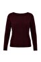 Plum Boat Neck Soft Textured Knitwear Sweater Twoaw27Kz00173 - 4