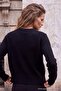 Wardrobe Essentials Black Padded Soft Textured Crew Neck Knitwear Sweater Twoaw27Kz00075 - 4