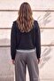 Wardrobe Essentials Antrasit Yumuşak Dokulu Dik Yaka Yünlü Triko Hırka TWOAW27HI00047 - 4