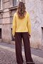 Wardrobe Essentials Yellow Soft Textured Knitwear Sweater Twoaw27Kz00093 - 4