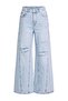Mavi Yüksek Bel Wide Leg Dikiş Detaylı Nakışlı Destroy Yırtıklı Jeans TWOAW27JE00273
