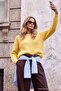 Wardrobe Essentials Yellow Soft Textured Knitwear Sweater Twoaw27Kz00093 - 3