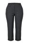 Anthracite High Waist Striped Wide Leg Plus Size Pants Tbbaw27Ar00017