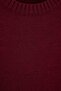 Burgundy Regular/Normal Cut Soft Tuşe Basic Knitwear Sweater Tmnaw27Kz00029 - 7