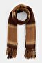 Brown Soft Textured Women's Scarf Takaw27At00003