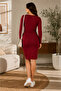 Maternity Corded Flexible Soft Fabric Dress - 3