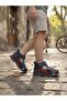 Genuine Leather Navy Blue Full Orthopedic Boys' Sandals - 6