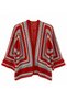 Hand Knitted Women's Cardigan 100% Cotton Bohemian Vintage Granny Square Red Beige Gray Seasonal Handmade Cardigan Size m