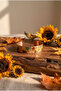 Copper Vintage Sunflower Patterned Adjustable Clamp Bracelet - 3