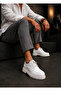 Rlx- Men's Casual Lace-Up Leather Classic Shoes Cbt - White - 2