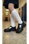 Genuine Leather Black Daily Orthopedic Girls' Ballerinas - 4