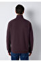 M0S20027 Men's Semi-Zipper Sweatshirt Bordo - 5