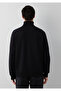 M0S20027 Men's Semi-Zipper Sweatshirt Black - 5