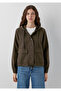 Hooded Khaki Jacket Regular Fit / Normal Cut 110775-71541 - 2