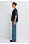 Anthracite Basic T-Shirt Loose Fit / Comfortable Loose Cut 1614313-70087 - 4
