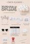 Bride to Be Set Bachelorette Party Supplies Rhinestone Bridal Crown Sash Tattoo Letter Foil and Pearl Balloon Set - 2