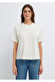 Logo Printed Ecru T-Shirt Regular Fit / Normal Cut 1613882-80194 - 4